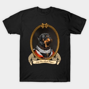 Renaissance Dog - Lady Ursa Amelie Wagner (A Rottweiler) T-Shirt